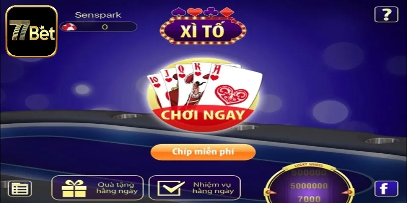 Luật chơi bài xì tố 77bet dễ hiểu, đơn giản
